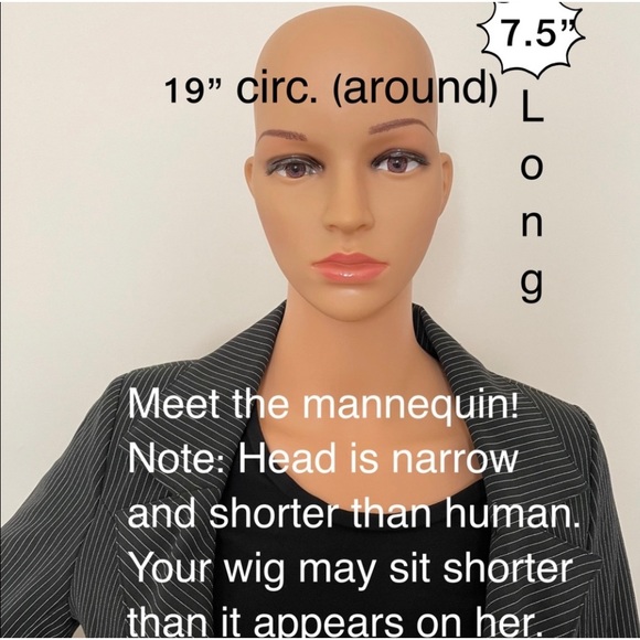 NWT 8” fluffy curl wig light blonde with dark roots messy no parting adjustable - Picture 6 of 13